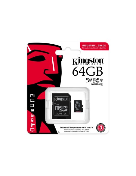 Kingston Technology Industrial 64 GB MicroSDXC UHS-I Classe 10