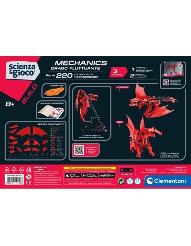 Clementoni Science & Jeu construction DRAGO FLUTTUANTE