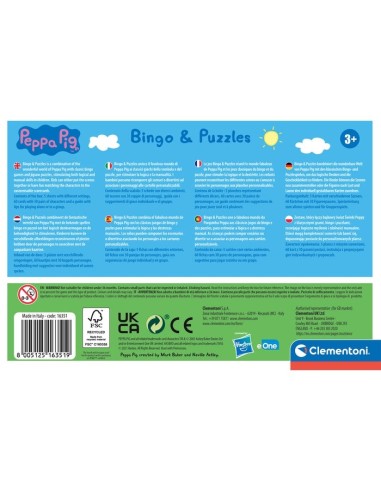 Clementoni Peppa Pig - Bingo Puzzle Cartoni