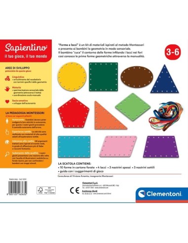Clementoni MONTESSORI - FORME E LACCI