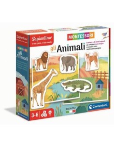 Clementoni MONTESSORI - GLI ANIMALI
