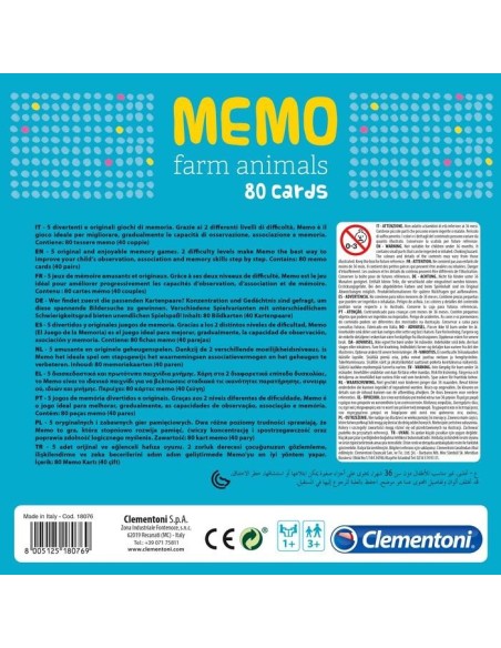 Clementoni Memo games - Farm animals
