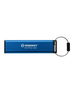 Kingston Technology IronKey Keypad 200 da 128 GB, FIPS 140-3 livello 3 (in fase di approvazione) crittografata AES-256