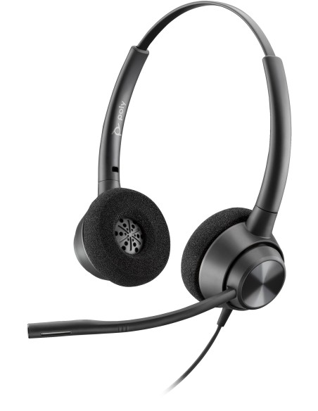 POLY Cuffie biaurali EncorePro 320 con Quick Disconnect TAA