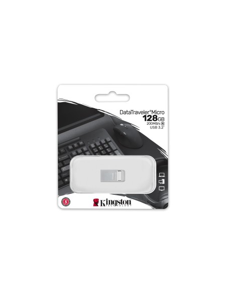 Kingston Technology DataTraveler 128GB Micro 200MB s Metal USB 3.2 Gen 1
