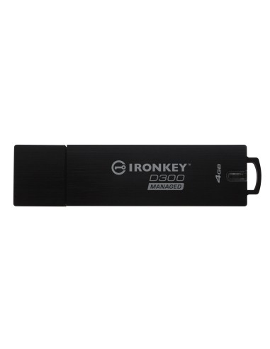Kingston Technology IronKey D300 unità flash USB 4 GB USB tipo A 3.2 Gen 1 (3.1 Gen 1) Nero