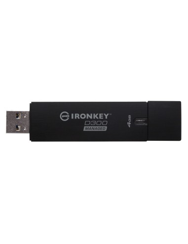 Kingston Technology IronKey D300 unità flash USB 4 GB USB tipo A 3.2 Gen 1 (3.1 Gen 1) Nero
