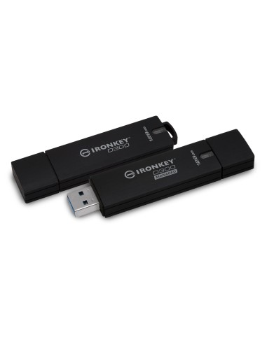 Kingston Technology IronKey D300 unità flash USB 4 GB USB tipo A 3.2 Gen 1 (3.1 Gen 1) Nero