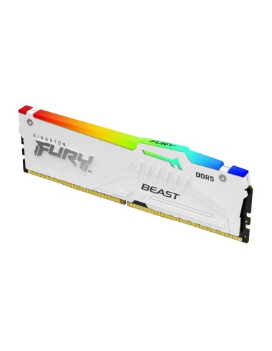 Kingston Technology FURY 64 GB 5200 MT s DDR5 CL40 DIMM (Kit da 2 moduli) Beast White RGB XMP