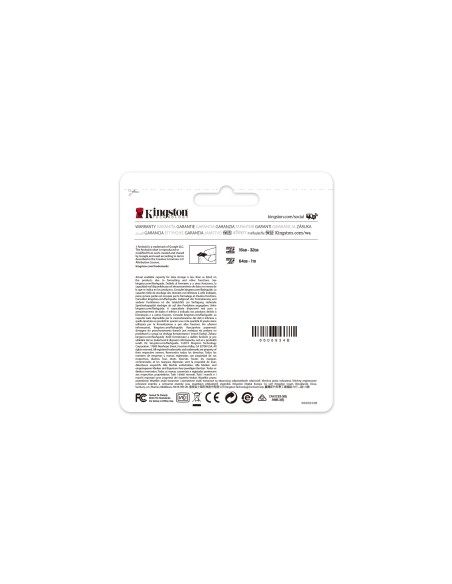 Kingston Technology Scheda micSDXC Canvas Select Plus 100R A1 C10 da 512GB confezione singola senza adattatore