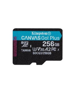 Kingston Technology Scheda microSDXC Canvas Go Plus 170R A2 U3 V30 da 256GB confezione singola senza adattatore