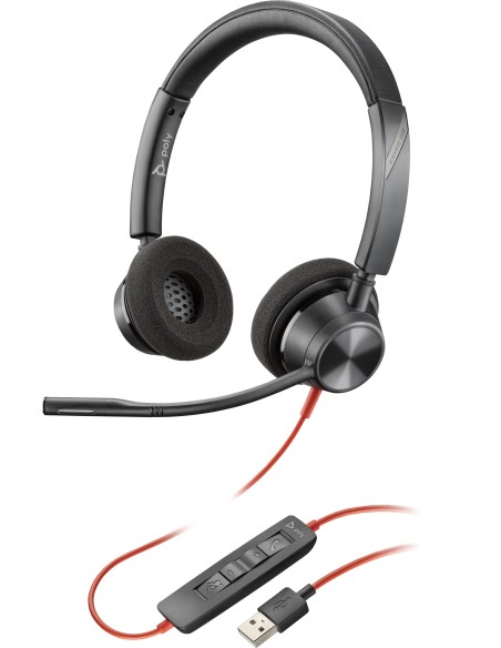 POLY Cuffie Blackwire 3320 USB-A
