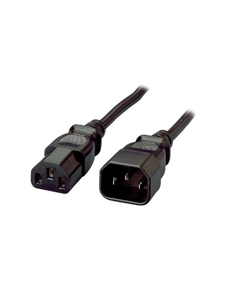 Equip 112100 cavo di alimentazione Nero 1,8 m Accoppiatore C13 Accoppiatore C14