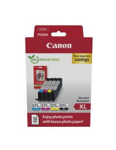 Canon 0332C006 cartuccia d'inchiostro 4 pz Originale Resa elevata (XL) Nero, Ciano, Magenta, Giallo
