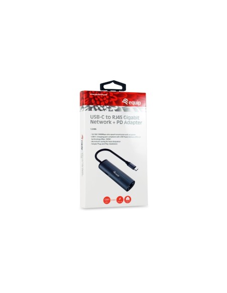 Equip 133486 replicatore di porte e docking station per laptop USB tipo-C Nero, Grigio