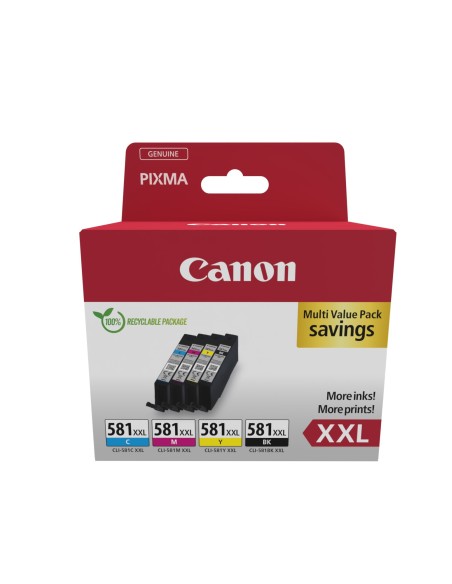 Canon 1998C006 cartuccia d'inchiostro 4 pz Originale Nero, Ciano, Magenta, Giallo