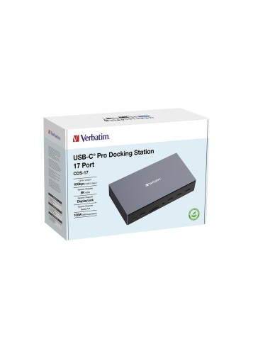 Verbatim CDS-17 Cablato USB 3.2 Gen 1 (3.1 Gen 1) Type-C Nero, Grigio
