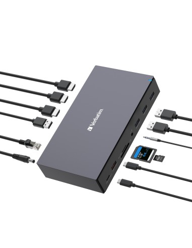 Verbatim CDS-17 Cablato USB 3.2 Gen 1 (3.1 Gen 1) Type-C Nero, Grigio