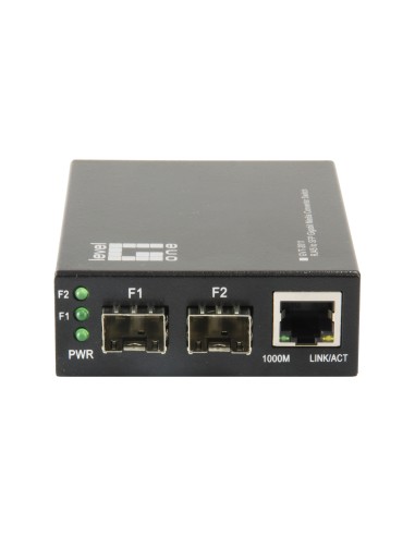 LevelOne GVT-2011 convertitore multimediale di rete 1000 Mbit s Grigio
