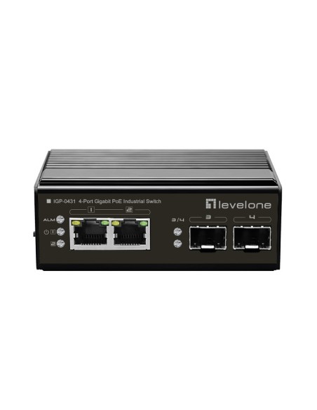 LevelOne IGP-0431 switch di rete Gigabit Ethernet (10 100 1000) Supporto Power over Ethernet (PoE) Nero
