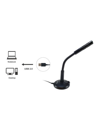 Equip 245340 Nero Microfono da tavolo