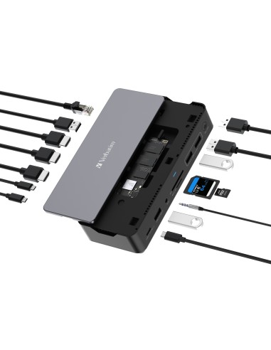 Verbatim CDS-15S Cablato USB 3.2 Gen 1 (3.1 Gen 1) Type-C Nero, Grigio