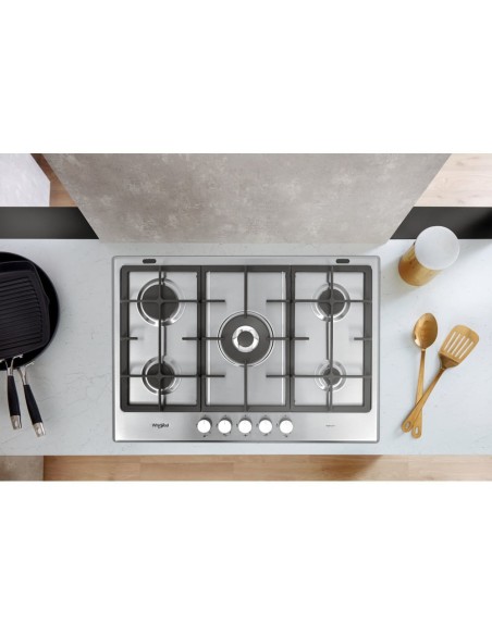 Whirlpool GMR 7522 IXL Acciaio inossidabile Da incasso 73 cm Gas 5 Fornello(i)