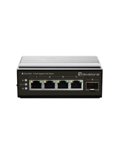 LevelOne IGU-0501 switch di rete Gigabit Ethernet (10 100 1000) Supporto Power over Ethernet (PoE) Nero