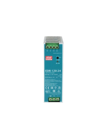 LevelOne POW-2441 alimentatore per computer 120 W Colore menta, Argento