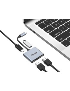 Equip 133484 replicatore di porte e docking station per laptop USB 3.2 Gen 1 (3.1 Gen 1) Type-C Argento 2