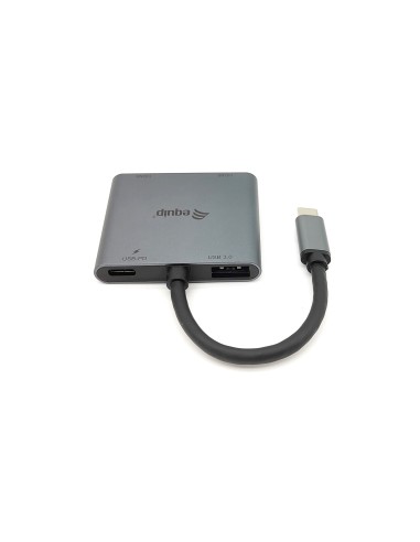 Equip 133484 replicatore di porte e docking station per laptop USB 3.2 Gen 1 (3.1 Gen 1) Type-C Argento