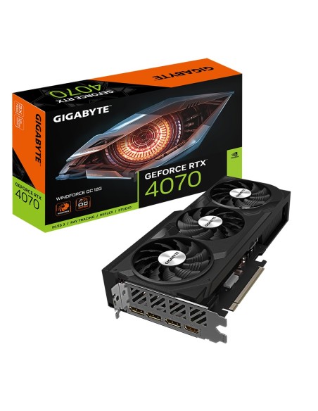 Gigabyte GV-N4070WF3OC-12GD scheda video NVIDIA GeForce RTX 4070 12 GB GDDR6X