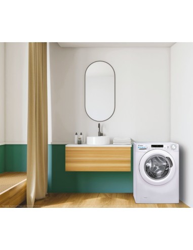 Candy Smart CSWS4852DW3 1-11 lavasciuga Libera installazione Caricamento frontale Bianco E