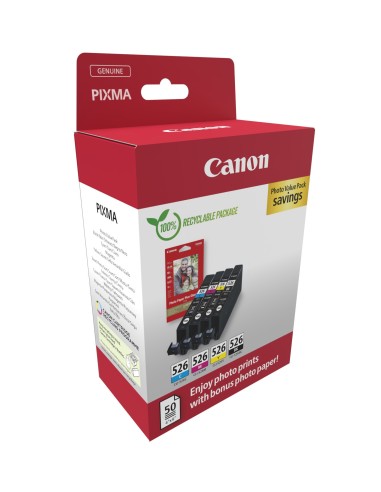 Canon 4540B019 cartuccia d'inchiostro 4 pz Originale Nero, Ciano, Magenta, Giallo