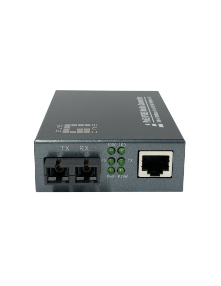 LevelOne GVT-2014 convertitore multimediale di rete 1000 Mbit s 1310 nm Modalità singola Grigio