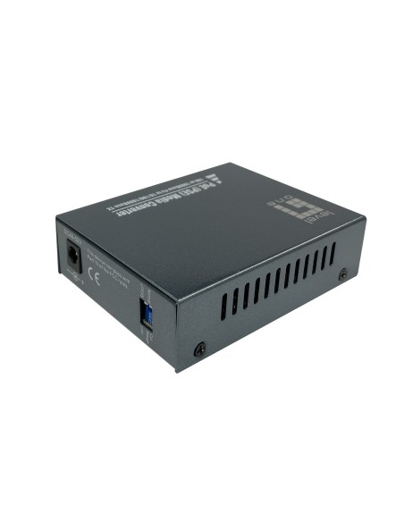 LevelOne GVT-2014 convertitore multimediale di rete 1000 Mbit s 1310 nm Modalità singola Grigio