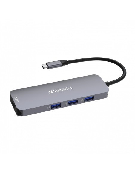Verbatim CMH-08 USB tipo-C 5000 Mbit s Argento