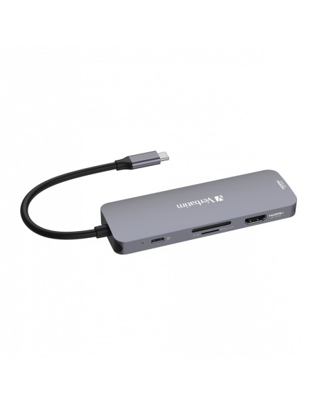 Verbatim CMH-08 USB tipo-C 5000 Mbit s Argento