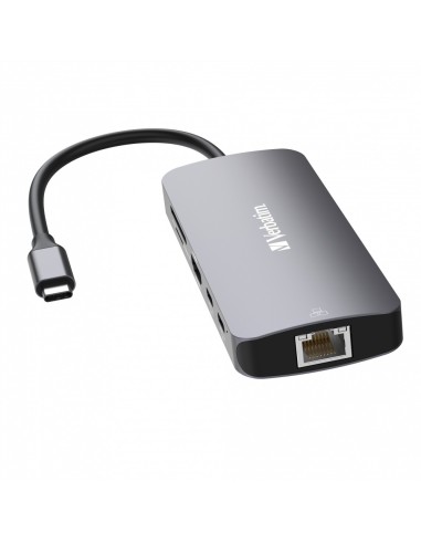 Verbatim CMH-09 USB tipo-C 10000 Mbit s Argento