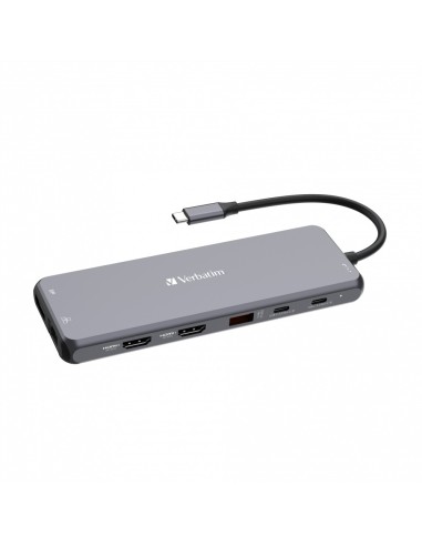 Verbatim CMH-13 USB tipo-C 10000 Mbit s Argento