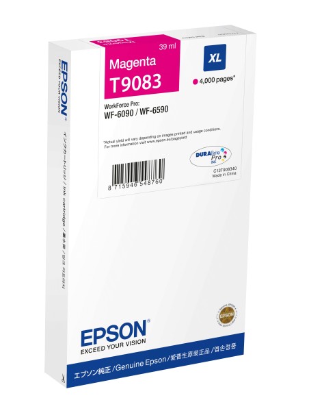 Epson C13T90834N cartuccia d'inchiostro 1 pz Originale Resa elevata (XL) Magenta