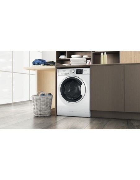 Hotpoint Active NDB 10736 WA IT lavasciuga Libera installazione Caricamento frontale Bianco D