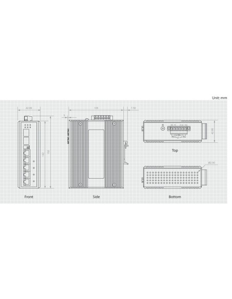 LevelOne IES-0610 switch di rete Gigabit Ethernet (10 100 1000) Supporto Power over Ethernet (PoE) Nero