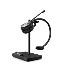 Yealink WH62 Mono UC Auricolare Wireless A Padiglione Ufficio Micro-USB Base di ricarica Nero