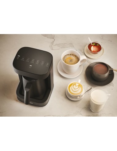 Haier Multi Beverage I-Master Serie 5 Nero, Salvaspazio 3 in 1, 6 programmi automatici
