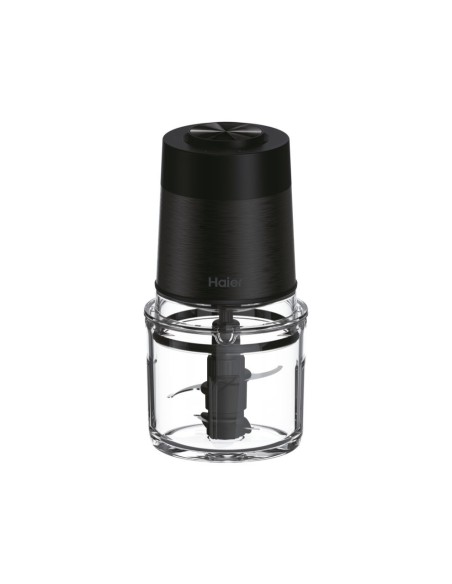 Haier Tritatutto I-Master Serie 5 Nero, 4 lame in acciaio inox, 2 livelli di velocità, Ciotola in vetro 0,5 L