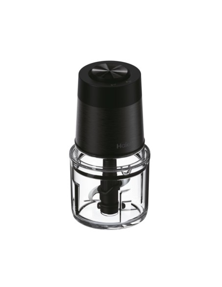 Haier Tritatutto I-Master Serie 5 Nero, 4 lame in acciaio inox, 2 livelli di velocità, Ciotola in vetro 0,5 L