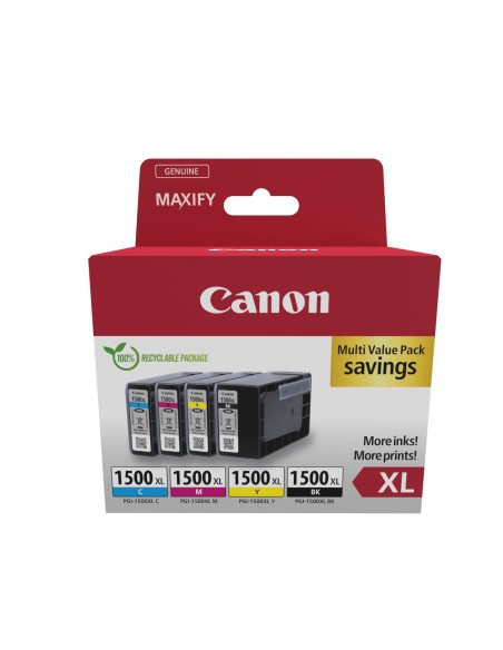 Canon 9182B010 cartuccia d'inchiostro 4 pz Originale Resa elevata (XL) Nero, Ciano, Magenta, Giallo