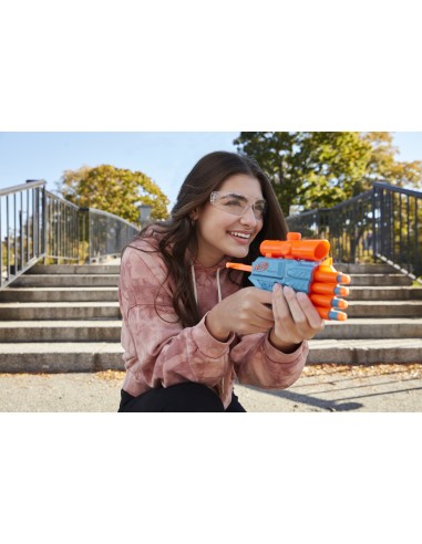Nerf Elite 2.0 - Prospect QS-4, blaster con 8 dardi originali Elite, può contenere fino a 4 dardi, mirino telescopico fisso