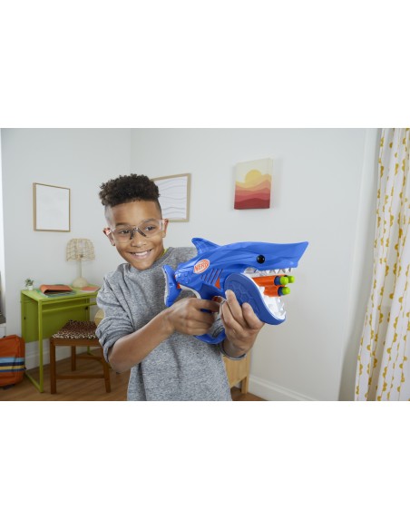 Nerf Junior Wild - Sharkfire, blaster a dardi facile da usare